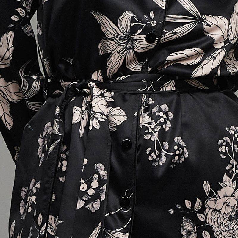 Floral black homewear set
