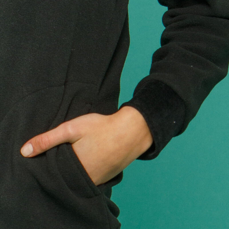 Fleece jacket homewear μαύρο