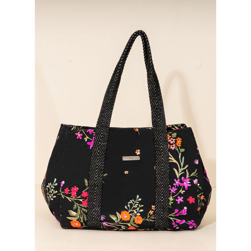 Maaji black flowers bag