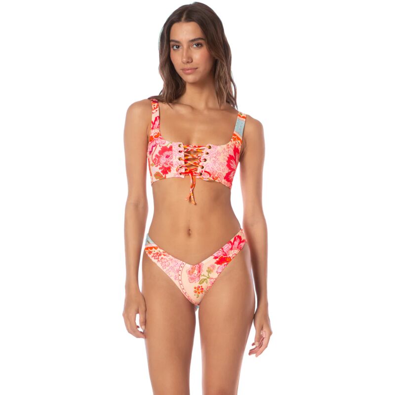 MAAJI Floral Groove Dazzle Lace Up Bralette Bikini