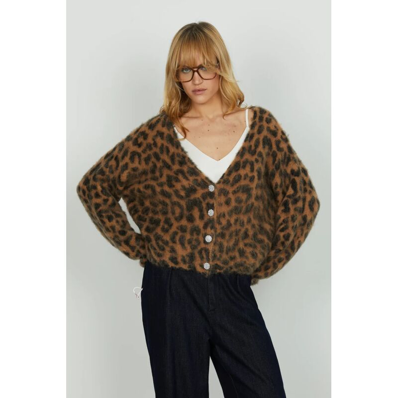 RELISH Λεοπάρ Ζακέτα RELISH Λεοπάρ Ζακέτα