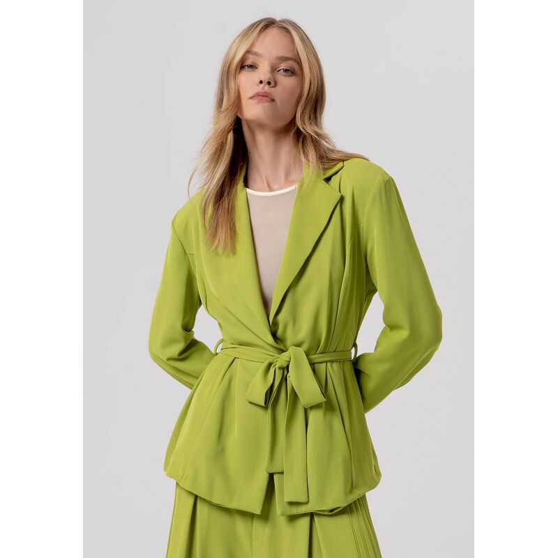 FRACOMINA Olive Long blazer