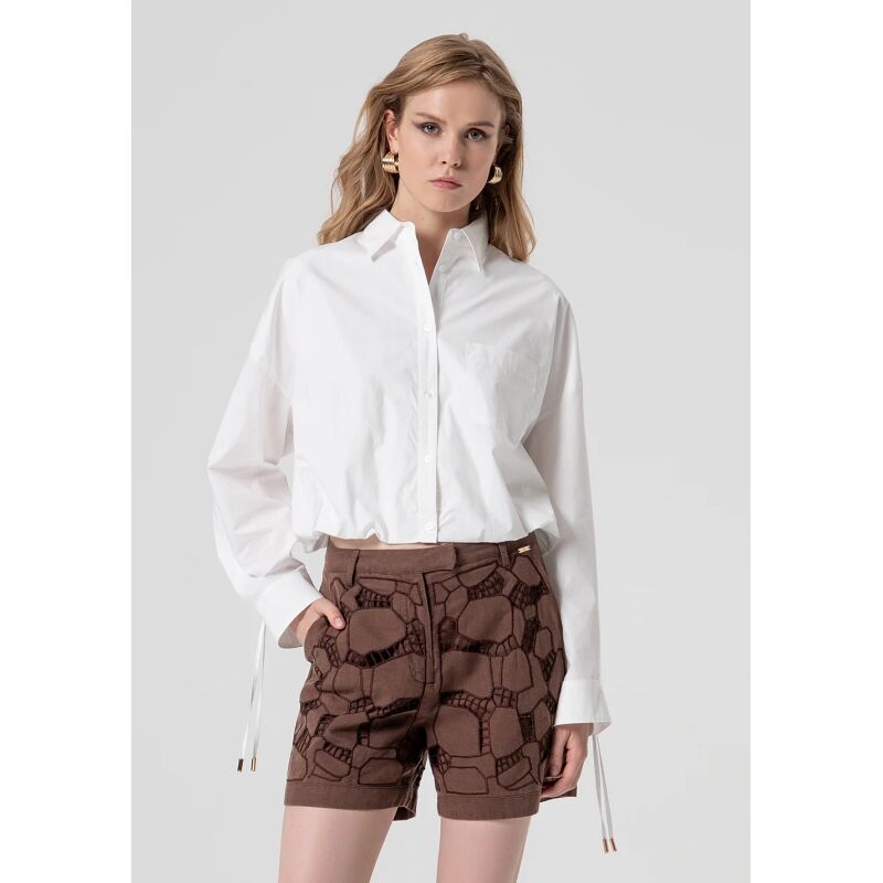 FRACOMINA Shirt regular fit with embroideries