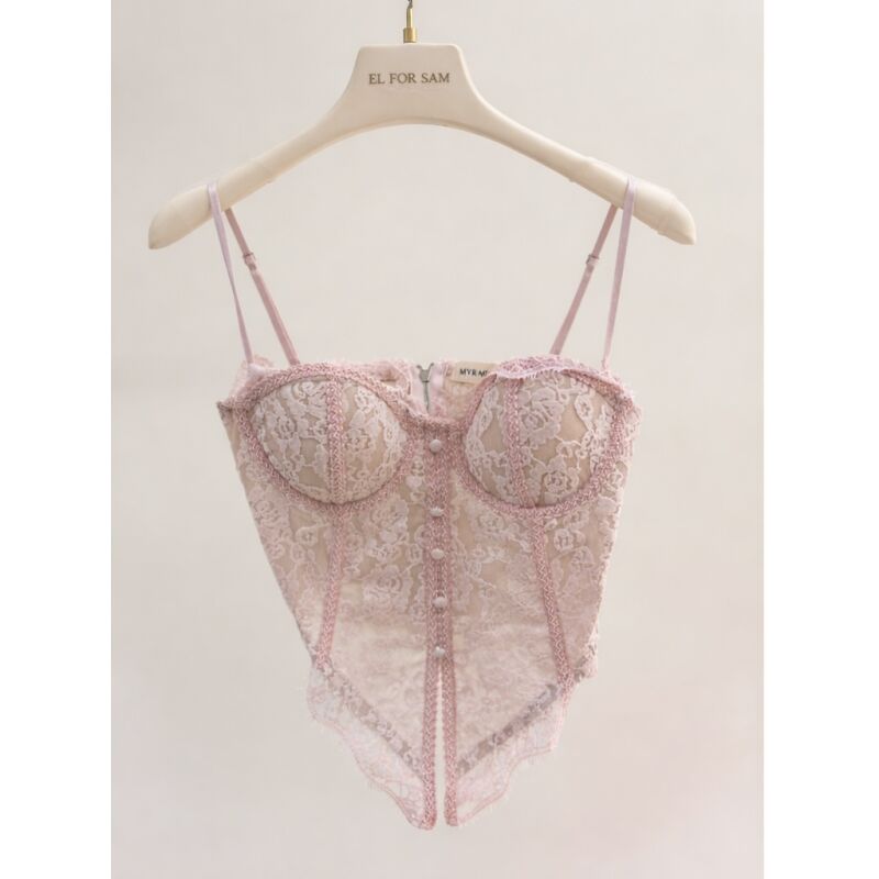 Pink Corset with lace