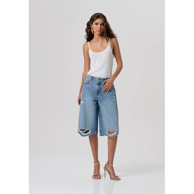 FRACOMINA BERMUDA STRETCH BULL FABRIC