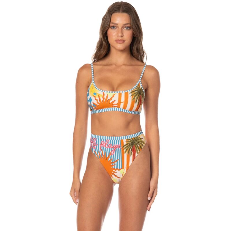 MAAJI Lagoon Fog Ivy Fixed Triangle Bikini